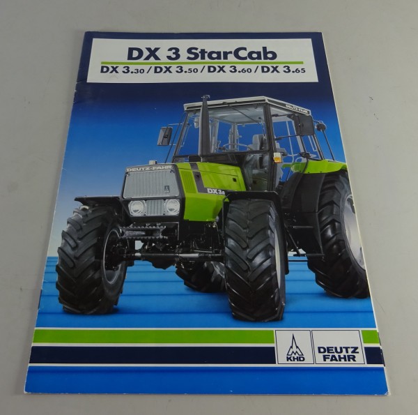 Prospekt / Broschüre Deutz-Fahr Deutz-Fahr DX StarCab DX 3.30 etc. von 02/1992