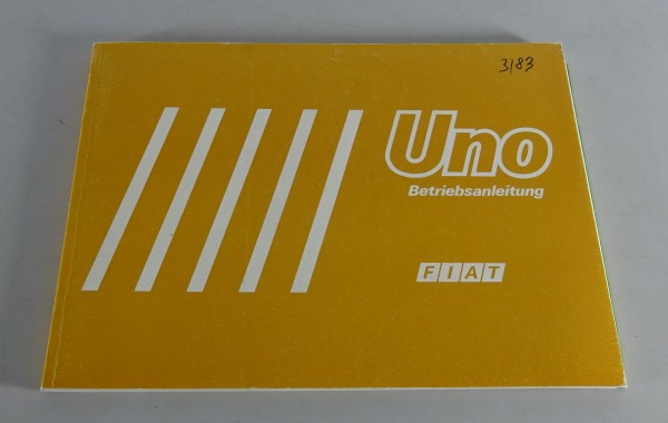 Betriebsanleitung / Handbuch Fiat Uno 1 45 / 55 / 70 Stand 03/1983