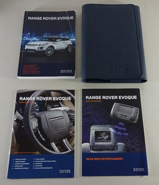 Wallet + Owner's Manual / Handbook Range Rover Evoque Typ 538 from 2011