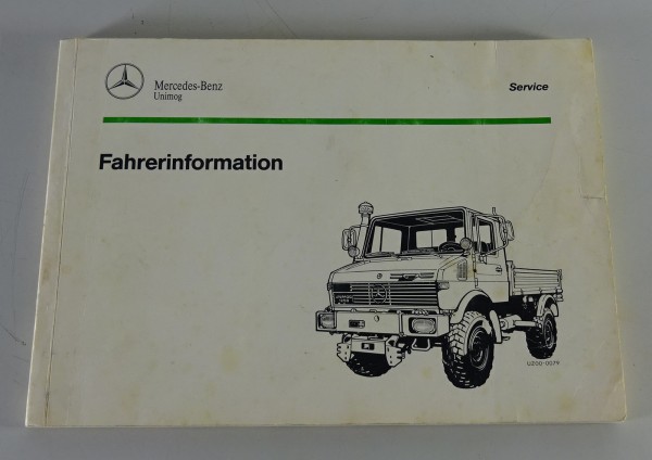 Fahrerinformation / Betriebsanleitung Mercedes-Benz Unimog 403, 406, 407, 413..