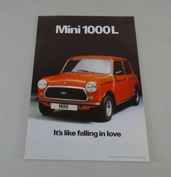 Prospekt/ Broschüre Rover Mini 1000L Stand 10/1980