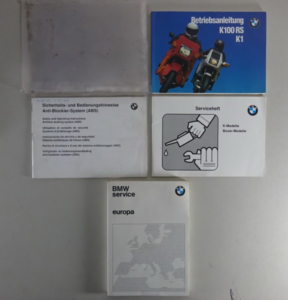 Bordmappe + Betriebsanleitung / Handbuch BMW K 100 RS - K1 Stand 11/1989