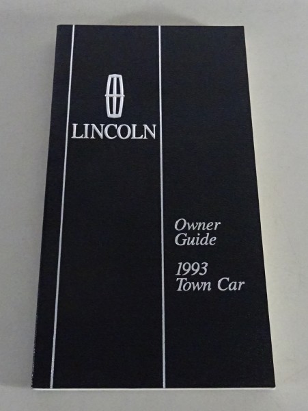 Owner´s Manual / Handbook Lincoln Town Car Stand 1993