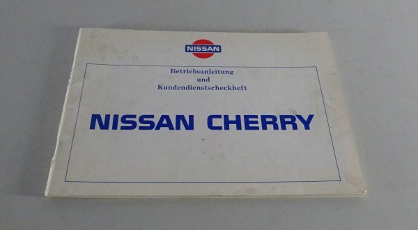 Betriebsanleitung Nissan Cherry Typ N12 Stand 09/1983