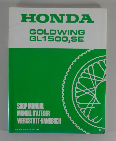 Werkstatthandbuch Nachtrag / supplement Honda Goldwing GL 1500 SE Stand 1991