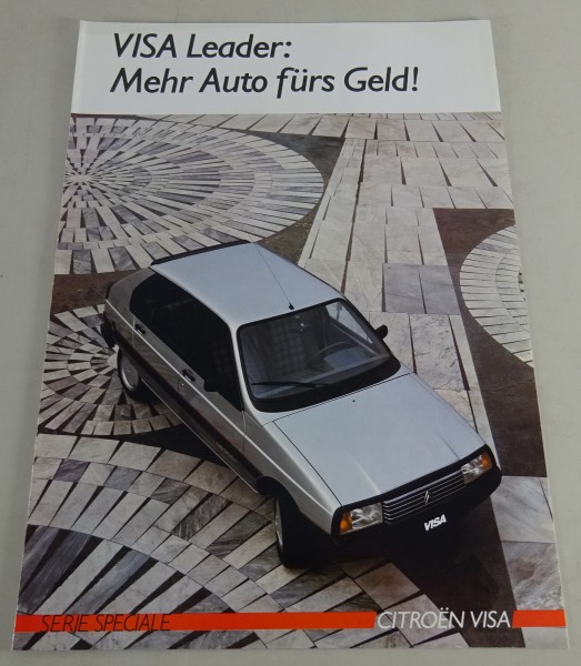 Prospekt / Broschüre Citroën Visa Leader | Mehr Auto fürs Geld Stand 12/1985