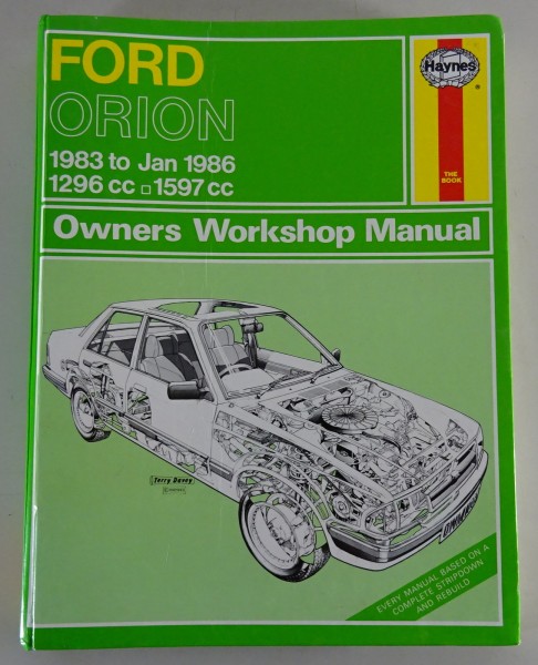 Reparaturanleitung / Repair Manual Haynes Ford Orion 1.3 + 1.6L Bj. 1983 - 1986