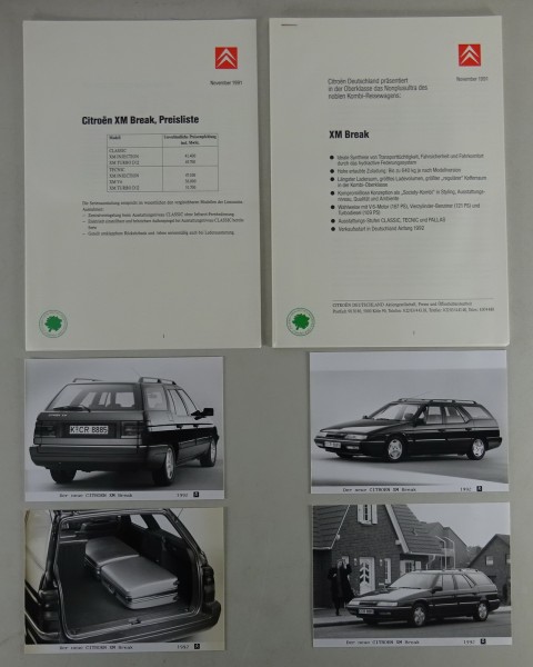 Presseinformation + Pressefotos Citroën XM Break Stand 1991