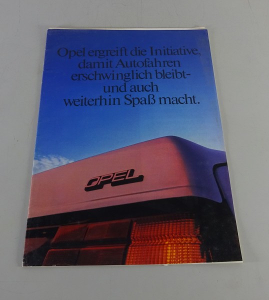 Prospekt / Broschüre Opel Ascona C + Technische Daten Stand 09/1981