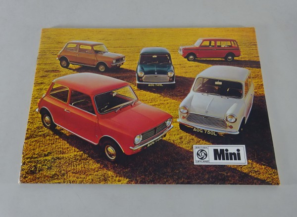 Prospekt Leyland Mini 850/ 1000/ Clubman/ Clubman Estate/ 1275 GT Englisch