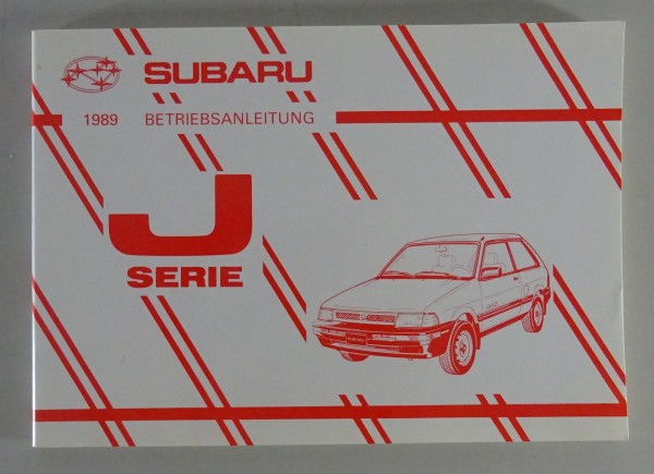 Betriebsanleitung / Handbuch Subaru Justy von 1988