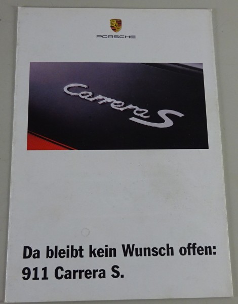 Prospekt / Broschüre Porsche 911 Typ 993 Carrera S