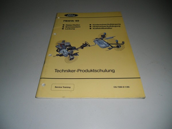 Information Technik Schulung Ford Fiesta Stand 01/1989