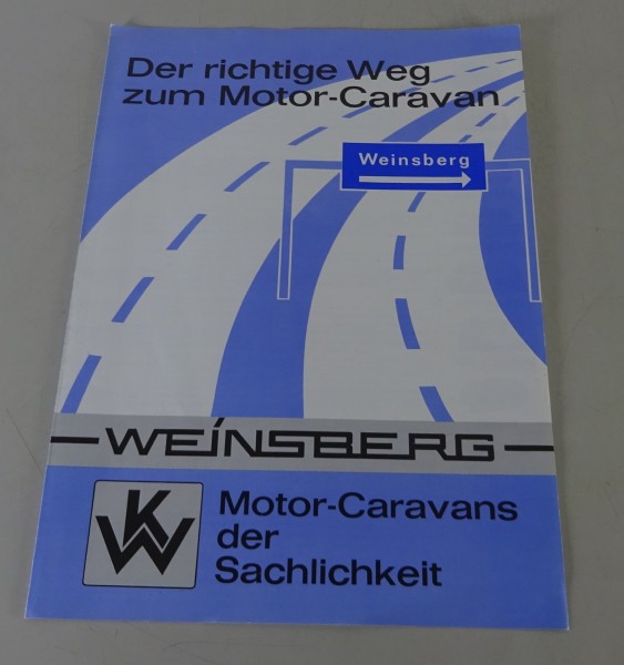 Prospekt Weinsberg Motorcaravan Unser Programm Fiat, Mercedes, Peugeot, VW...