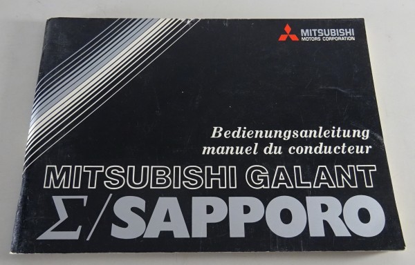 Betriebsanleitung / Handbuch Mitsubishi Sapporo / Galant Sigma Stand 11/1978