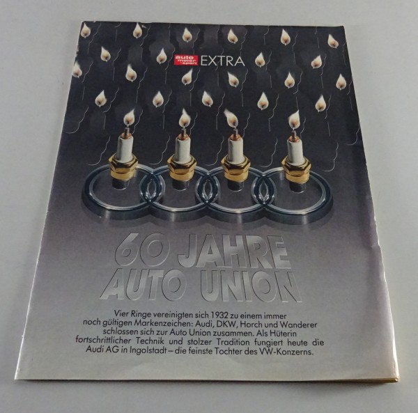 Prospekt / Broschüre 60 Jahre Auto Union Stand 1992