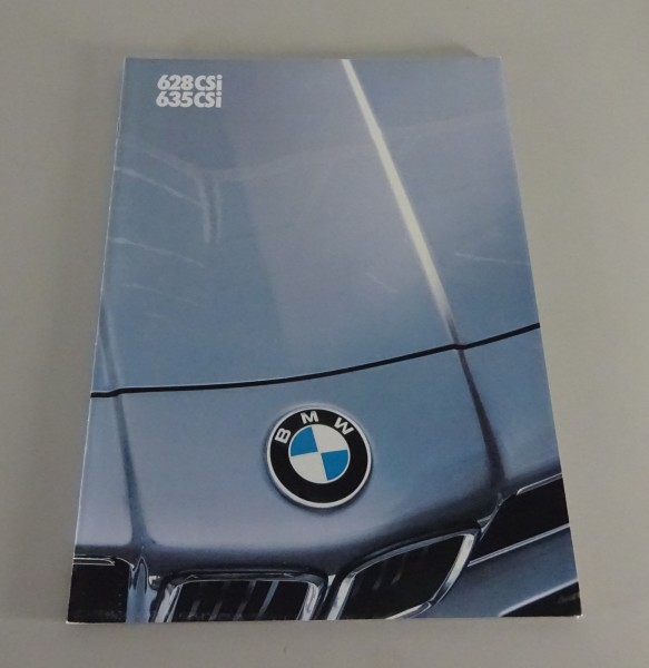 Prospekt / Broschüre BMW 6er E24 628 CSi / 635 CSi Stand 01/1983
