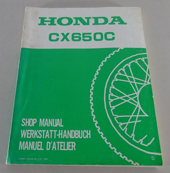 Werkstatthandbuch / Workshop Manual Honda CX 650 C Stand 1983