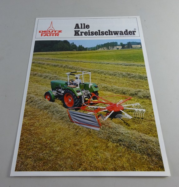 Prospekt Deutz-Fahr alle Kreiselschwader KS 60 D / KS 80 etc. Stand 03/1977