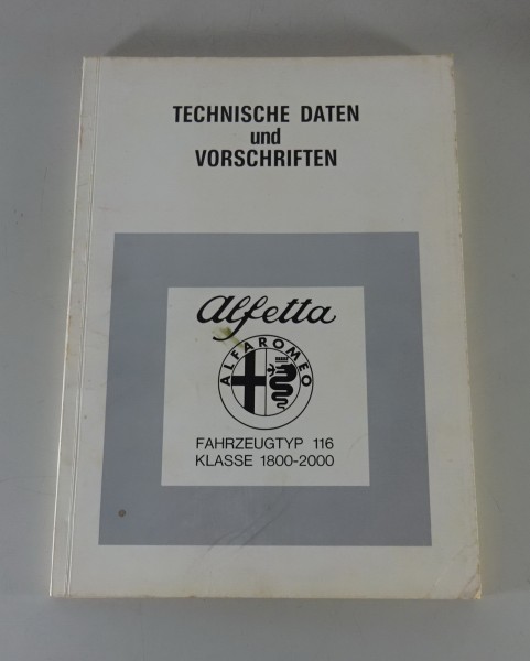 Werkstatthandbuch Alfa Romeo Alfetta 1800 + 2000 Typ 116 Stand 07/1978