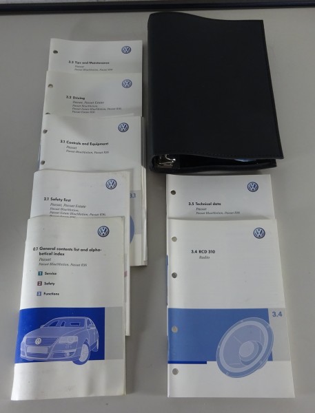 Owner's Manual / Handbook + Wallet VW Passat B6 Type 3C from 05/2008