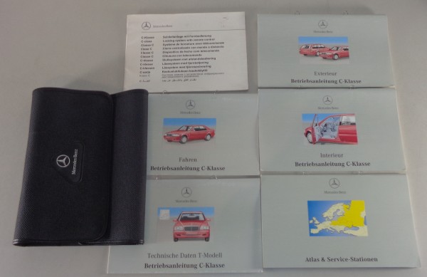 Bordmappe + Betriebsanleitung Mercedes C-Klasse W202 T-Modell von 01/1997