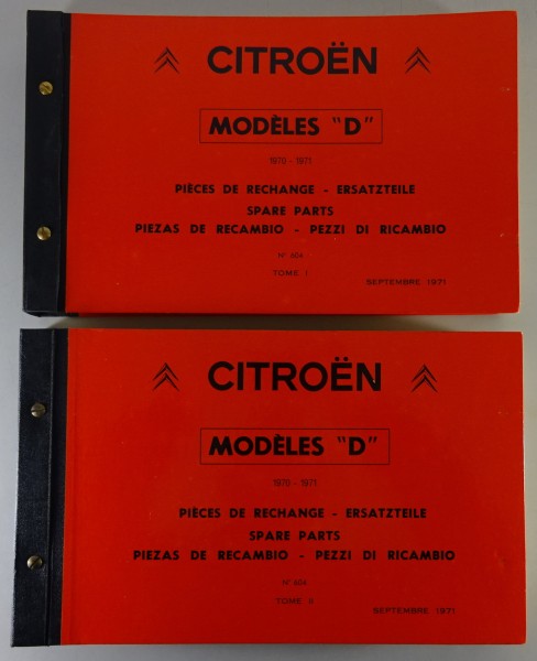 Teilekatalog Ersatzteilkatalog Citroen D Super Spécial DS 20 21 ID 20 21 1970-71