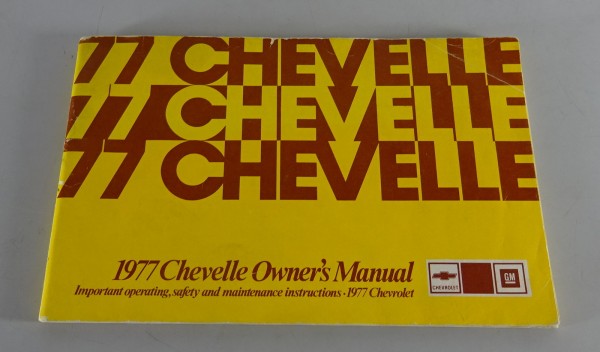 Owner´s Manual / Handbook Chevrolet Chevelle Stand 1977