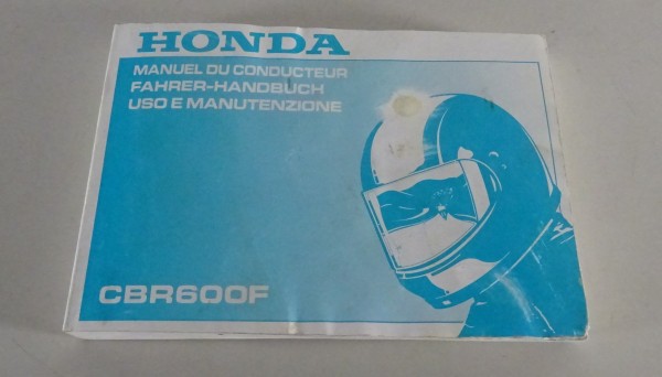 Betriebsanleitung Honda CBR600F 1992