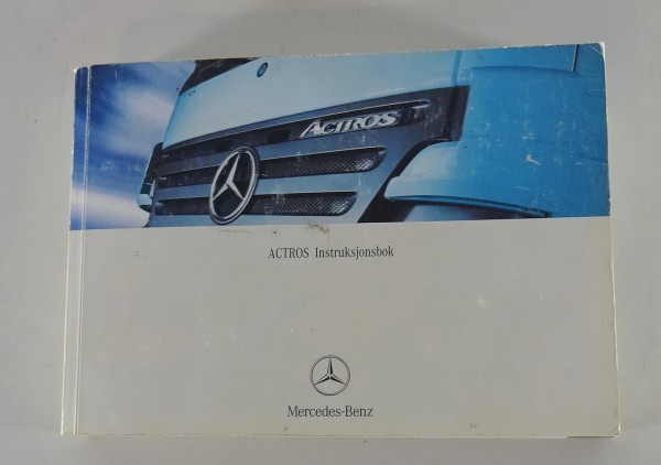 Instruktionsbog på dansk Mercedes Actros Typ 930 fra 10/2002