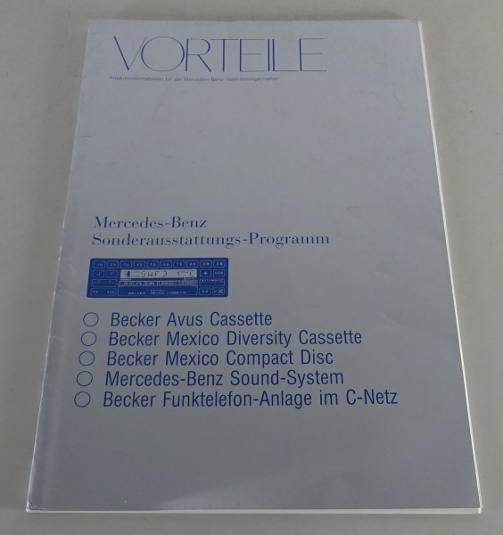 Produktinformationen "Vorteile" Mercedes Becker Avus, Mexico, Autotelefon-Anlage