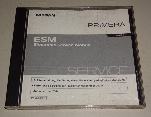 Werkstatthandbuch auf CD Nissan Primera Typ P12 Stand 06/2004