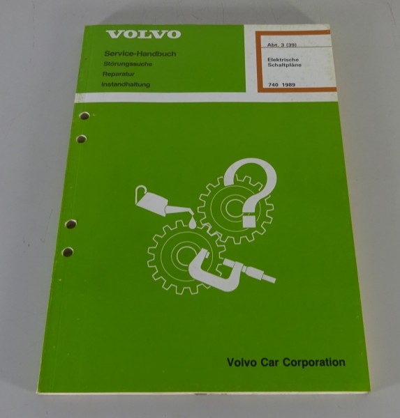 Werkstatthandbuch Elektrik / Elektrische Schaltpläne Volvo 740 Stand 11/1988