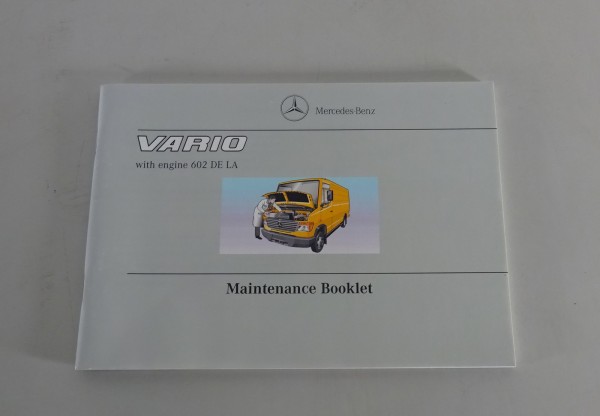 Maintenance Booklet Mercedes-Benz Vario with OM 602 DE LA from 11/2000