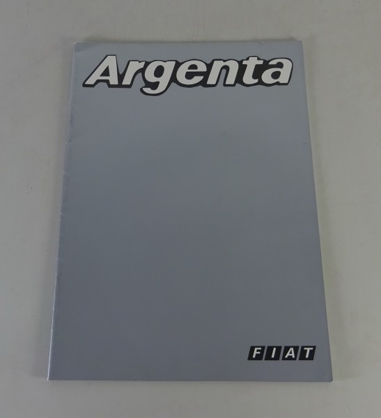 Prospekt / Broschüre Fiat Argenta Stand 09/1981
