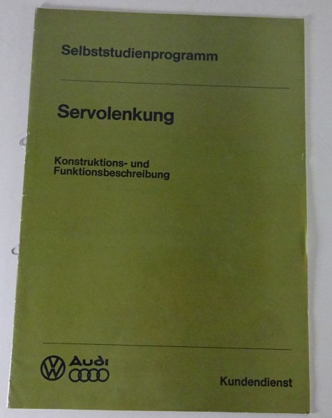 SSP 15 Selbststudienprogramm VW / Audi Servolenkung Konstruktion & Funktion 8/76