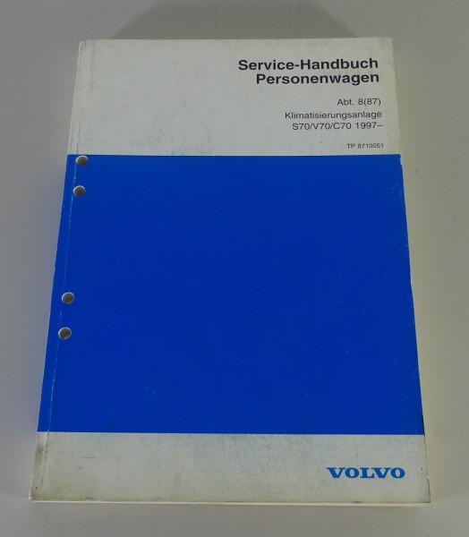 Werkstatthandbuch Volvo S70 / V70 / C70 Klimatisierungsanlage Stand 12/1996