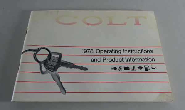 Owner´s Manual / Handbook Dodge / Plymouth Colt Stand 1978