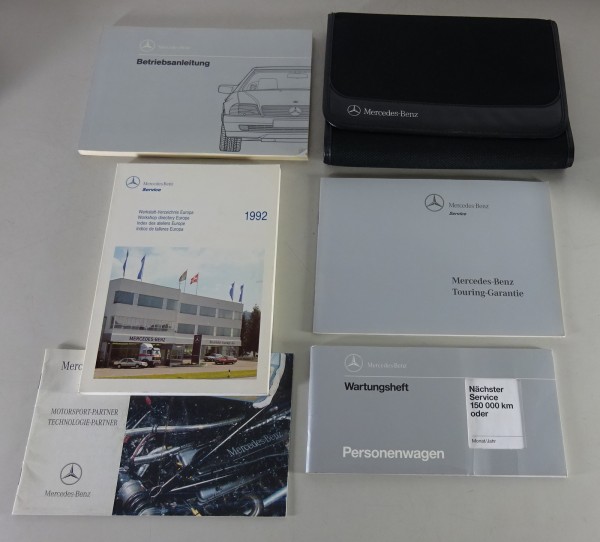 Bordmappe + Betriebsanleitung Mercedes R129 300 SL / SL-24, 500 SL, 600 SL 1992