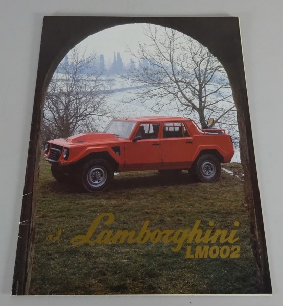 Prospekt / Brochure Lamborghini LM002 original