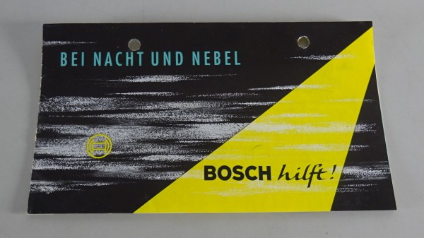 Prospekt / Broschüre Bosch Nebelscheinwerfer Stand 04/1957