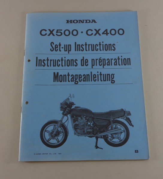 Montageanleitung / Set Up Manual Honda CX 400 / 500 Stand 1981