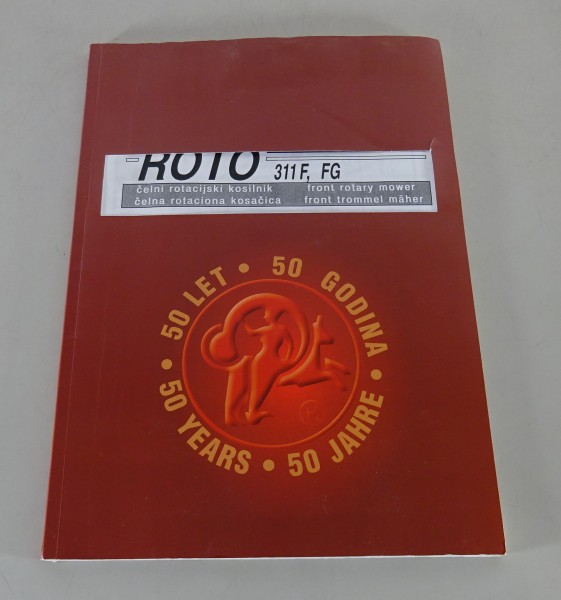 Betriebsanleitung / Teilekatalog SIP Front Trommel Mäher ROTO 311F, FG von 2005