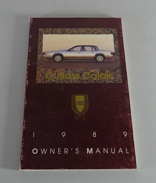 Owner´s Manual / Handbook Oldsmobile Cutlass Calais Stand 1989