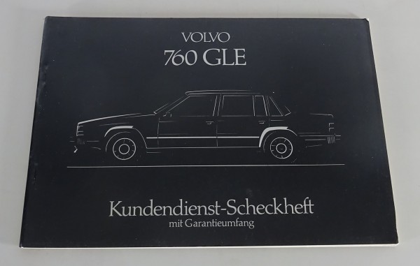 Scheckheft / Serviceheft blanko Volvo 760 GLE Stand 08/1982