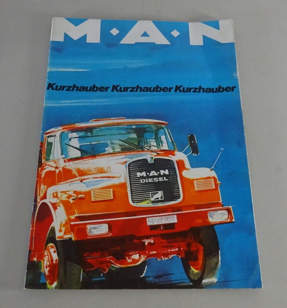 Prospekt / Broschüre MAN Kurzhauber Stand 11/1978