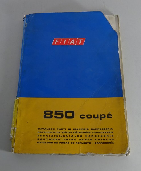 Teilekatalog / Parts catalog Fiat 850 coupe Karosserie Stand 12/1968