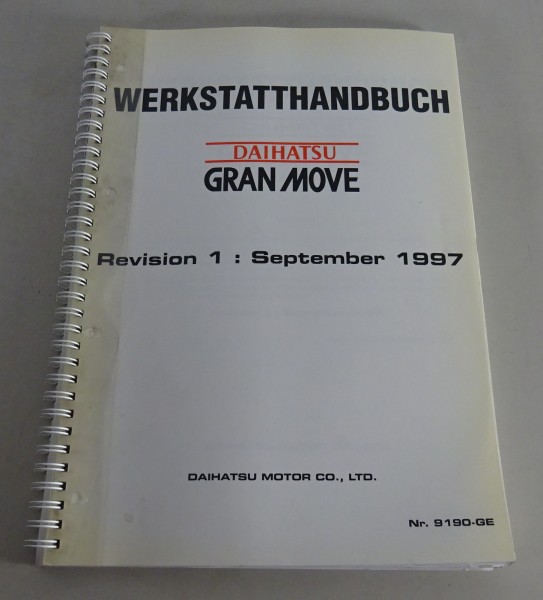 Werkstatthandbuch Daihatsu Gran Move G303 Stand 09/1997