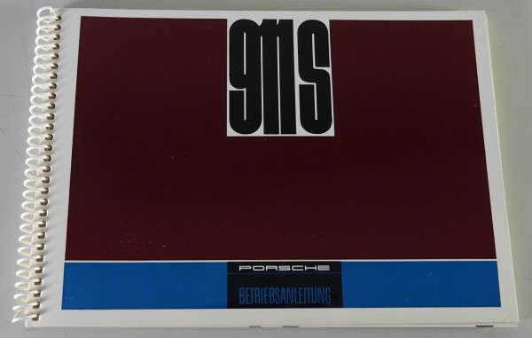 Betriebsanleitung / Handbuch Porsche 911 S 2,0l 160 PS Ur-Modell | Stand 11/1966
