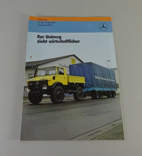 Prospekt / Broschüre Mercedes-Benz Unimog 425 U1500 / 406 / 416 Stand 04/1981
